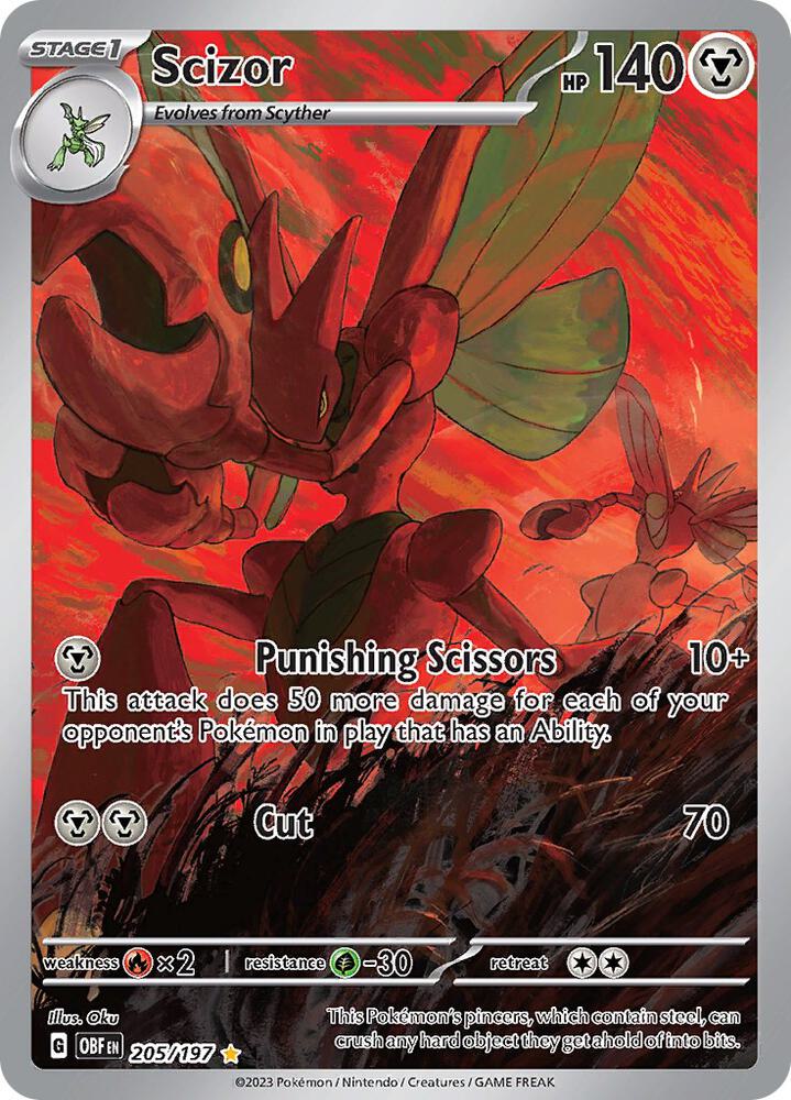Scizor #205 Obsidian Flames