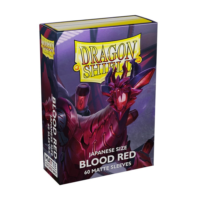 Dragon Shield Sleeves Japanese Matte Blood Red