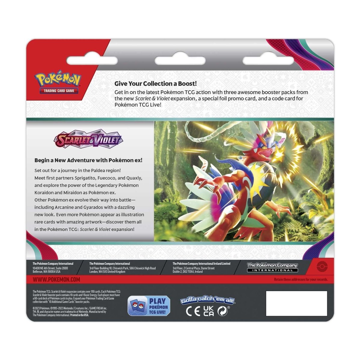 Scarlet & Violet Base 3-pack Blister