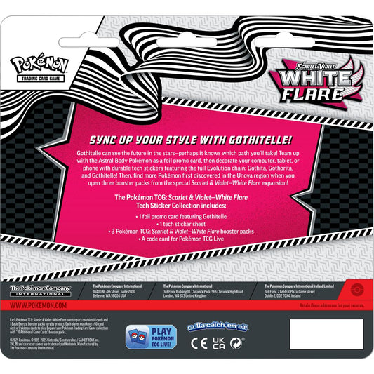 White Flare Tech Sticker Collection