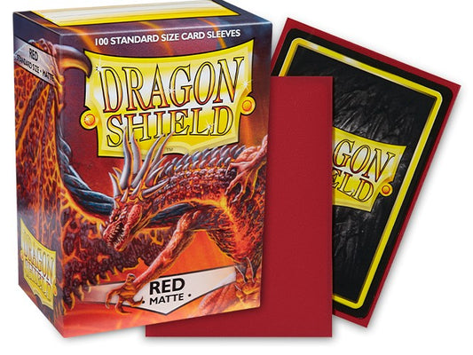 Dragon Shield Matte Red Sleeves