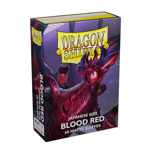 Dragon Shield Sleeves Japanese Matte Blood Red