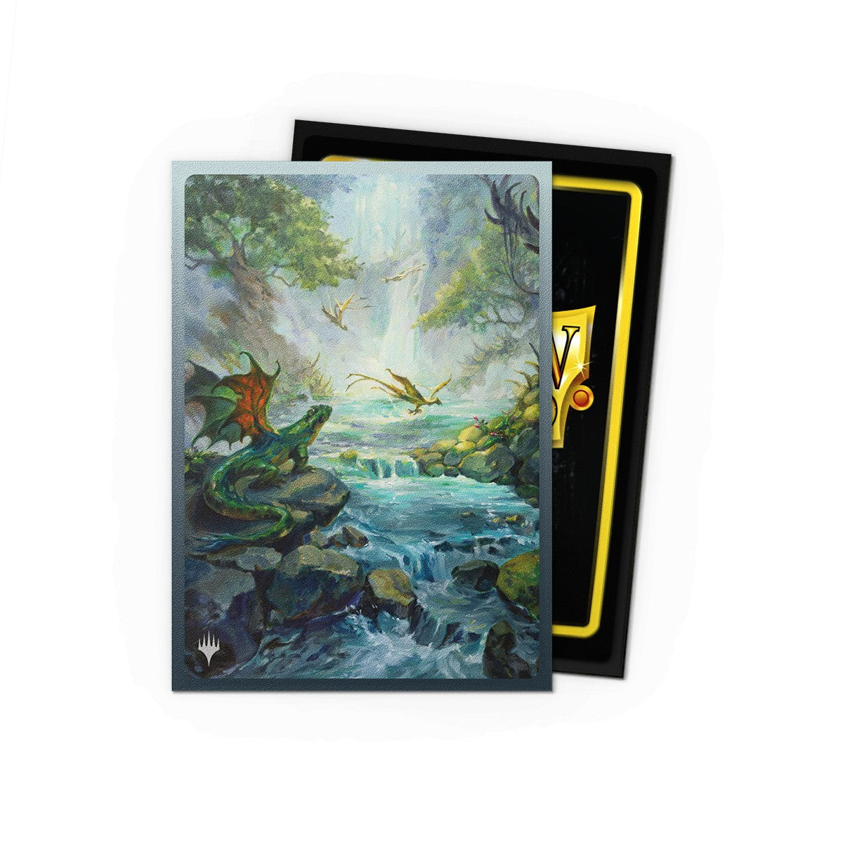 Dragon Shield Sleeves: Standard Matte Dual Art Magic the Gathering Landfall Series - Misty Rainforest