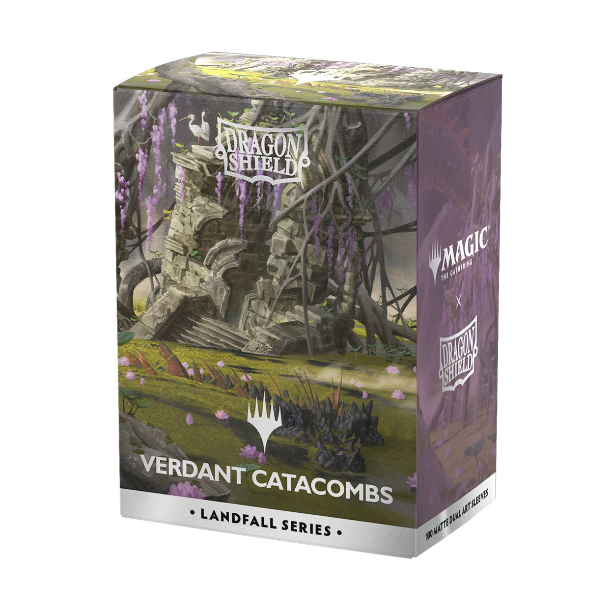 Dragon Shield Sleeves: Standard Matte Dual Art Magic the Gathering Landfall Series - Verdant Catacombs