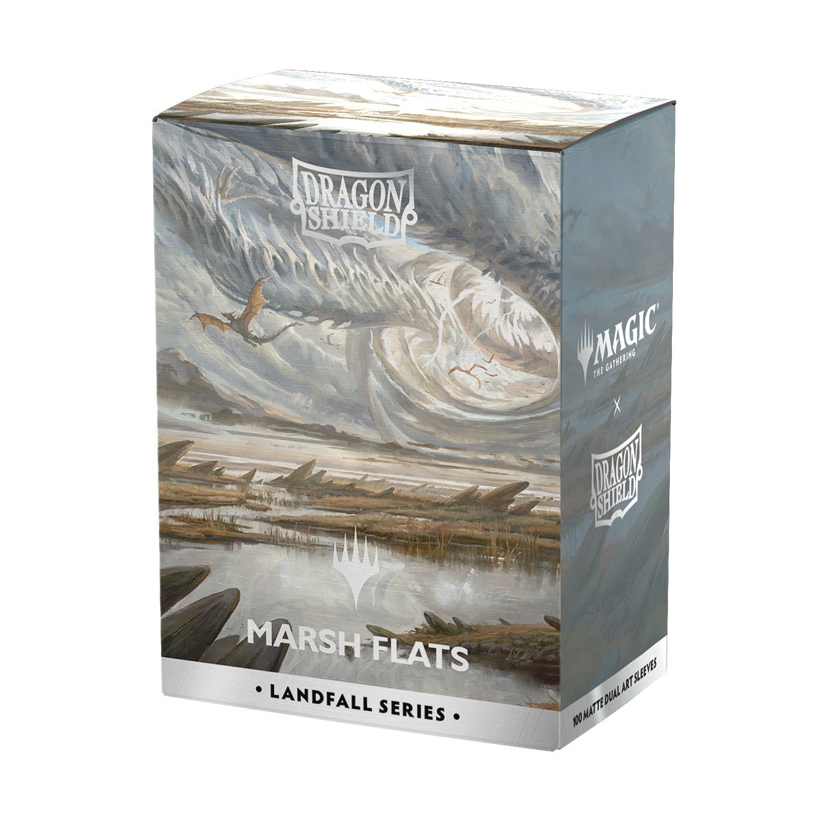 Dragon Shield Sleeves: Standard Matte Dual Art Magic the Gathering Landfall Series - Marsh Flats