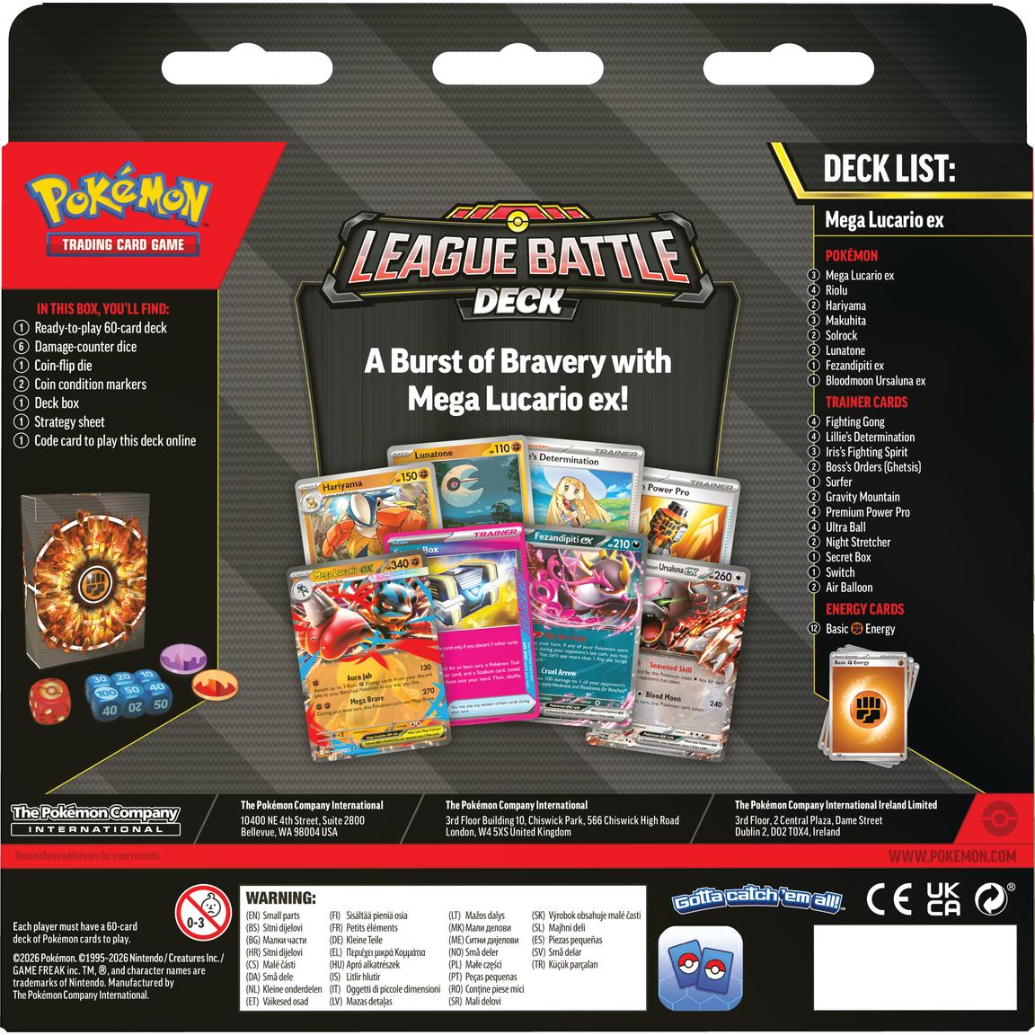 Mega Lucario ex League Battle Deck