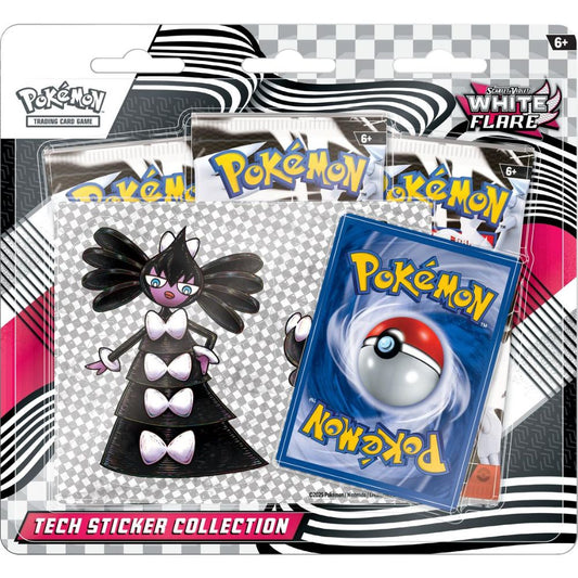 White Flare Tech Sticker Collection